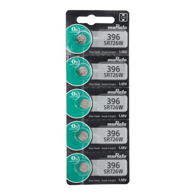 MuRata Type 396 Watch Batteries, Pkg of 5