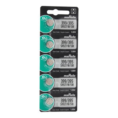 Type 399/395 Watch Batteries, Pkg of 5