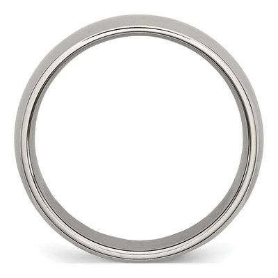 Titanium 6mm Half Round Comfort-Fit Wedding Band – view 4