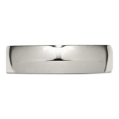 Titanium 6mm Half Round Comfort-Fit Wedding Band – view 5