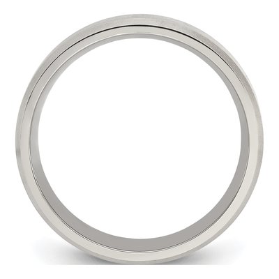 Titanium 6mm Beveled Comfort-Fit Wedding Band – view 8