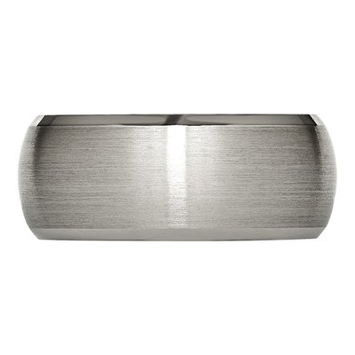 Titanium 10mm Beveled Edge Wedding Band – view 4