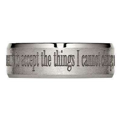 Titanium 8mm Serenity Wedding Band – view 5