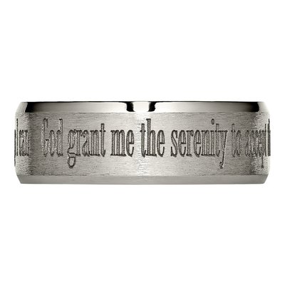 Titanium 8mm Serenity Wedding Band – view 6