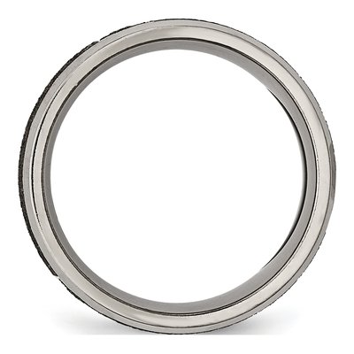 Titanium 8mm Cross Wedding Band – view 4