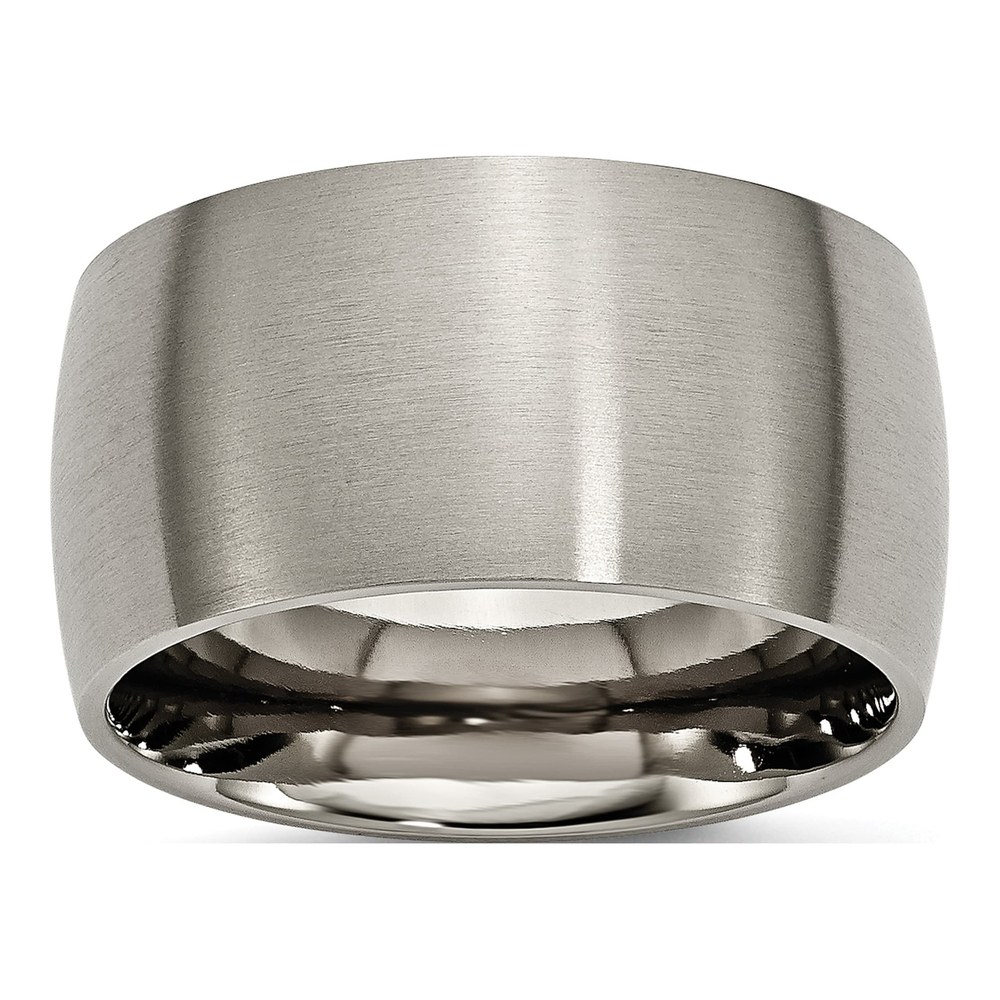 Titanium 12mm Half Round Wedding Band