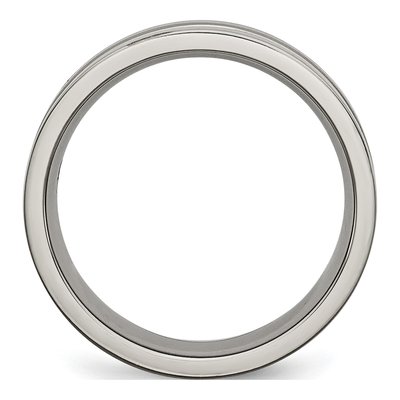 Titanium 6mm Grooved Wedding Band – view 3