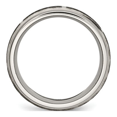 Titanium 8mm Celtic Laser Design Wedding Band – view 4