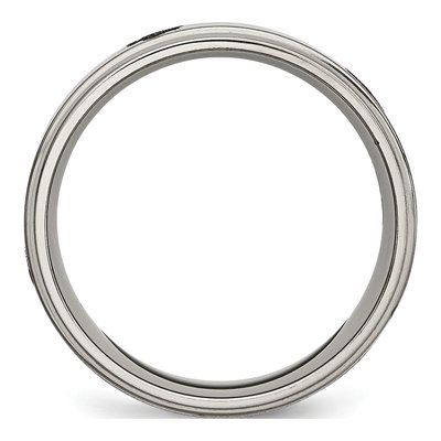 Titanium 8mm Masonic Wedding Band – view 4