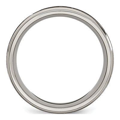 Titanium 8mm Cross Wedding Band – view 4