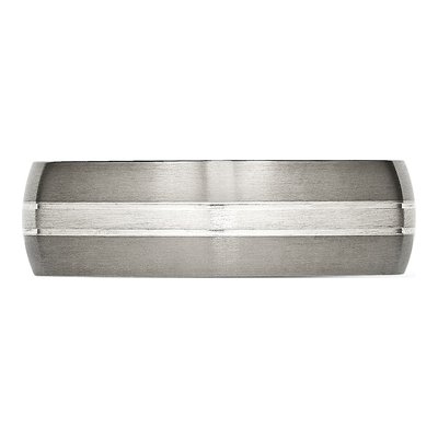 Titanium 5mm Grooved Wedding Band – view 5
