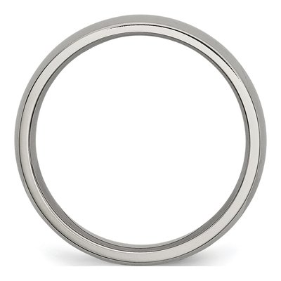 Titanium 5mm Half Round Comfort-Fit Wedding Band – view 5