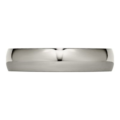 Titanium 5mm Half Round Comfort-Fit Wedding Band – view 6