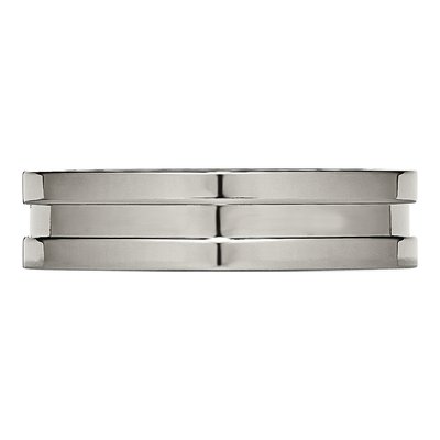Titanium 6mm Grooved Wedding Band – view 4