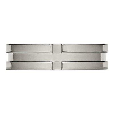 Titanium 6mm Grooved Wedding Band – view 5