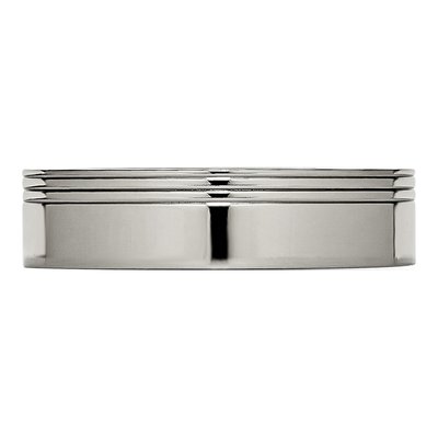 Titanium 6mm Grooved Wedding Band – view 4