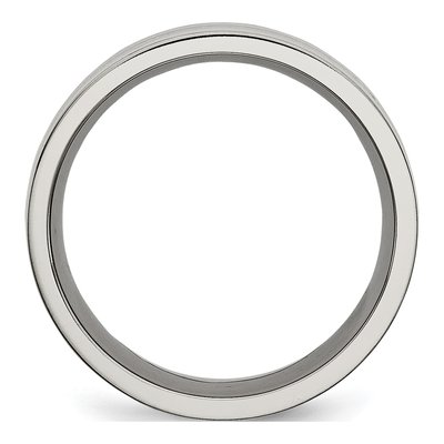 Titanium 8mm Black Carbon Fiber Wedding Band – view 5