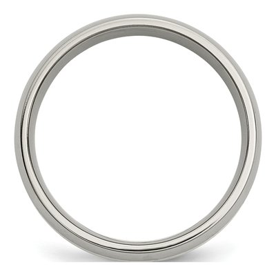 Titanium & 14K Gold 6mm Inlay Wedding Band – view 3