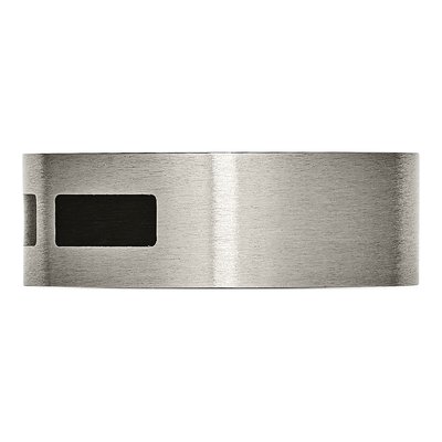 Titanium 8mm Black Rubber Wedding Band – view 4