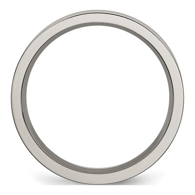 Titanium 6mm Grooved Wedding Band – view 4
