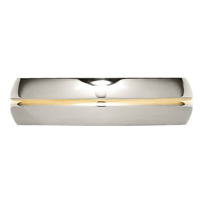 Titanium 6mm Grooved Comfort-Fit Wedding Band – view 5