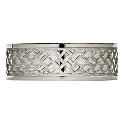 Titanium 8mm Weave Design Wedding Band – view 4