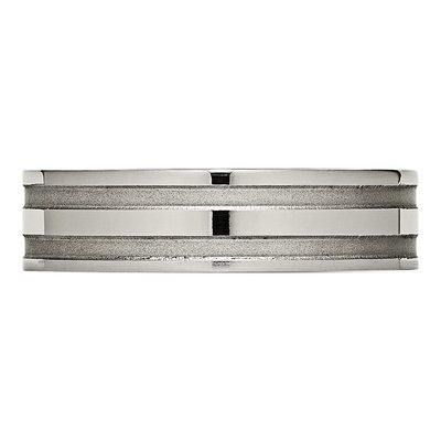Titanium 6mm Grooved Wedding Band – view 5