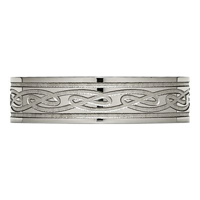 Titanium 6mm Celtic Knot Comfort-Fit Wedding Band – view 5