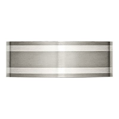 Titanium & Sterling Silver 8mm Inlay Wedding Band – view 4