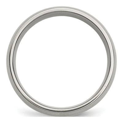 Titanium & 14K Gold 8mm Inlay Wedding Band – view 4