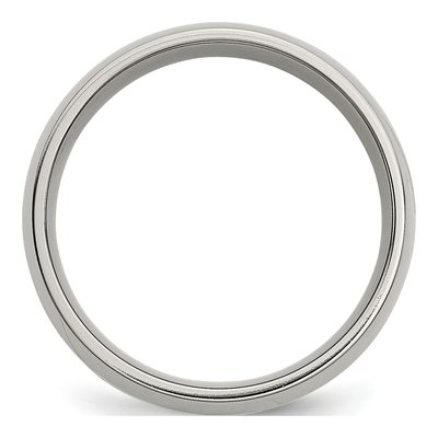 Titanium & 14K Gold 8mm Inlay Wedding Band – view 4