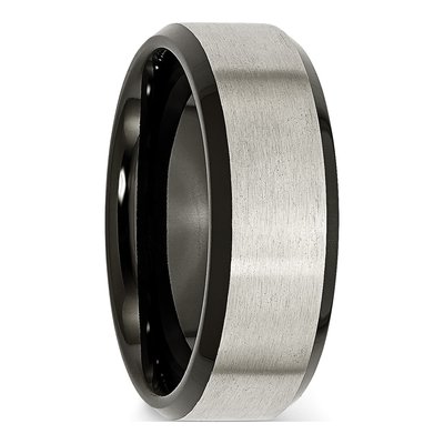 Black Titanium 8mm Comfort-Fit Wedding Band – view 6