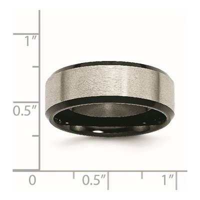 Black Titanium 8mm Comfort-Fit Wedding Band – view 8