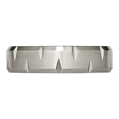 Titanium 6mm Beveled Edge Wedding Band – view 4