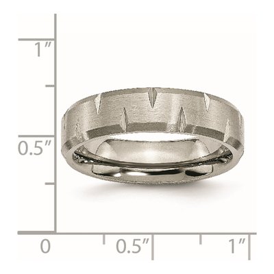 Titanium 6mm Beveled Edge Wedding Band – view 7