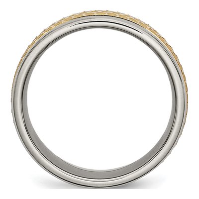Titanium 8mm IP Wedding Band – view 3