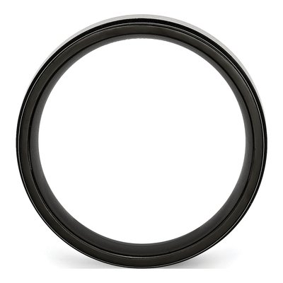 Black Titanium 8mm Comfort-Fit Wedding Band – view 4