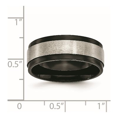 Black Titanium 8mm Comfort-Fit Wedding Band – view 8