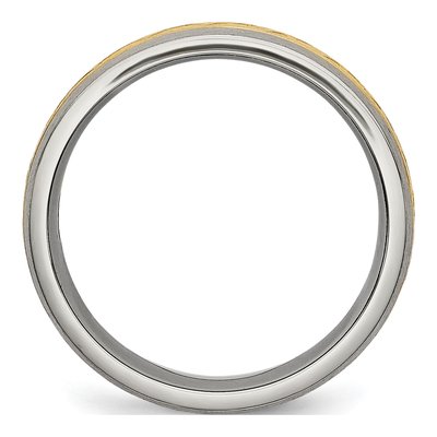 Titanium 7mm Design Wedding Band – view 3