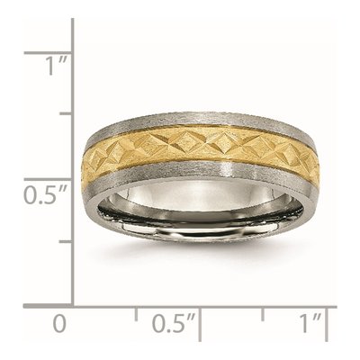 Titanium 7mm Design Wedding Band – view 7
