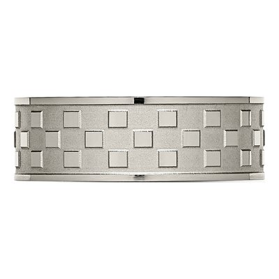Titanium 8mm Checkered Wedding Band – view 4