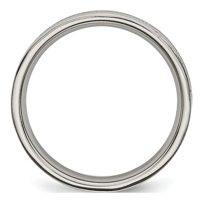 Titanium 4mm Roman Numeral Wedding Band – view 3