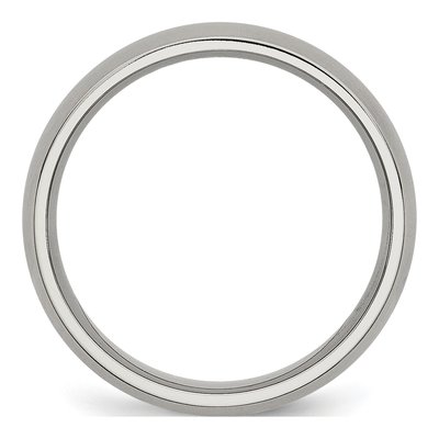 Titanium 6mm Half Round Comfort-Fit Wedding Band – view 3