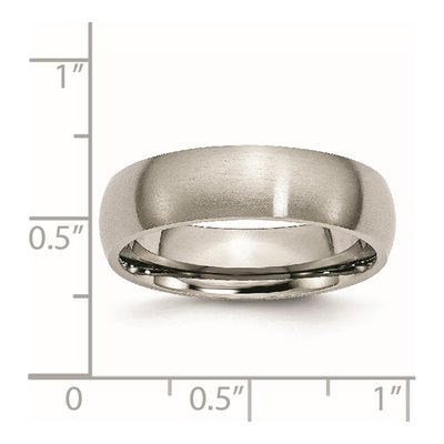 Titanium 6mm Half Round Comfort-Fit Wedding Band – view 7