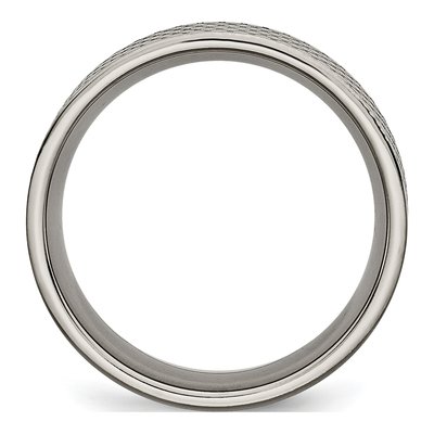 Titanium 8mm Flat Wedding Band – view 3
