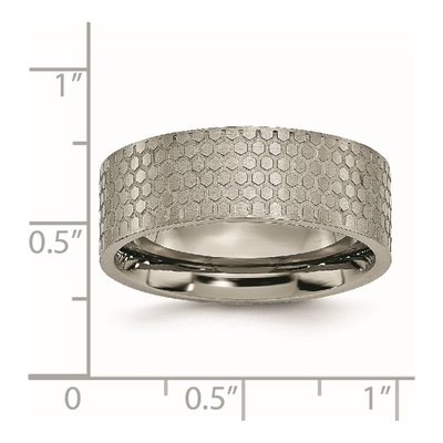 Titanium 8mm Flat Wedding Band – view 7