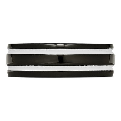 Black Titanium 8mm Wedding Band – view 4