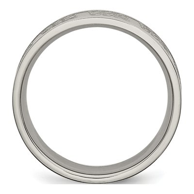 Titanium 7mm Center Wedding Band – view 3