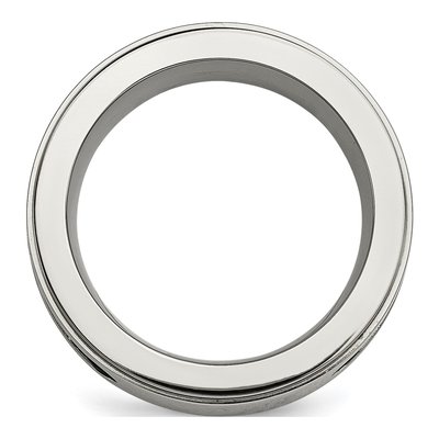Black Titanium 1/20 ct tw Diamond Wedding Band – view 4