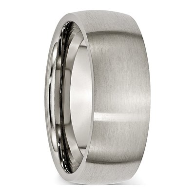 Titanium 8mm Half Round Wedding Band – view 5